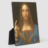 Plaque Photo Leonardo Da Vinci Jesus Salvator Mundi (Côté)