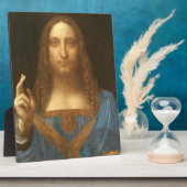 Plaque Photo Leonardo Da Vinci Jesus Salvator Mundi (Côté)