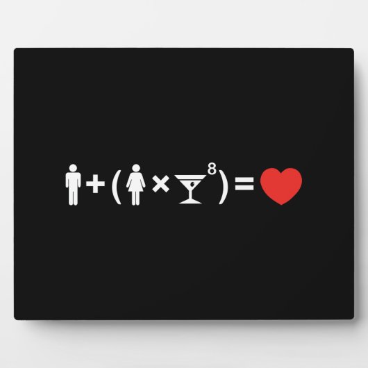 Plaque Photo L'équation d'amour pour les femmes (Devant)