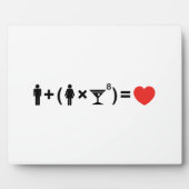 Plaque Photo L'équation d'amour pour les femmes (Devant)