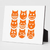 Plaque Photo Les 9 vies du chat Emoji (Côté)