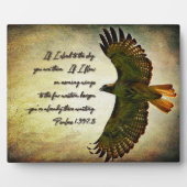 Plaque Photo Les ailes de l'inspiration matinale (Devant)