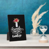 Plaque Photo Les amis ne disent jamais adieu (Côté)