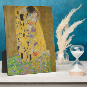 Plaque Photo Les amoureux embrasser Embrace par Gustav Klimt