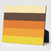 Plaque Photo les années 70 Motif de couleurs triées rétro (Côté)