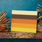 Plaque Photo les années 70 Motif de couleurs triées rétro (Côté)