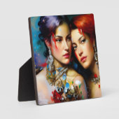 Plaque Photo Les Beaux Amateurs Peinture Colorée (Recto)