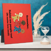 Plaque Photo Les bébés sont aussi des gens ! (Côté)