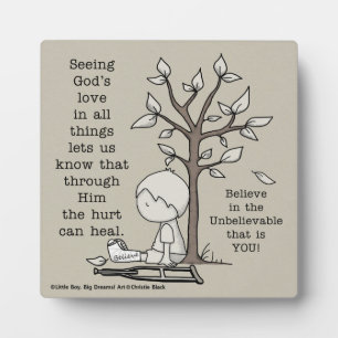 Plaque Photo Les blessures peuvent guérir