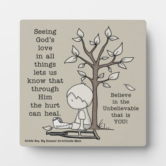 Plaque Photo Les blessures peuvent guérir (Devant)