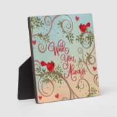 Plaque Photo Les Cardinaux Avec Vous Se Souviennent Toujours (Recto)