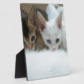 Plaque Photo Les chats ont l'air mignons (Côté)
