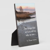 Plaque Photo Les Choses Que Nous Aimons... Saint Thomas d'Aquin (Côté)