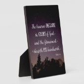 Plaque Photo Les cieux déclarent la gloire de Dieu (Côté)