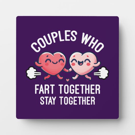 Plaque Photo Les Couples Qui S'Amusent Restent Ensemble - Drôle (Devant)