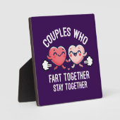 Plaque Photo Les Couples Qui S'Amusent Restent Ensemble - Drôle (Recto)