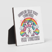 Plaque Photo Les Couples Qui S'Amusent Restent Ensemble - Drôle (Recto)