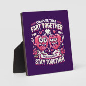 Plaque Photo Les Couples Qui S'Amusent Restent Ensemble - Drôle (Recto)