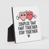 Plaque Photo Les Couples Qui S'Amusent Restent Ensemble - Drôle (Recto)