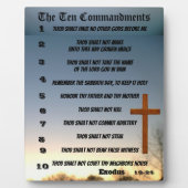 PLAQUE PHOTO LES DIX COMMANDEMENTS (Devant)