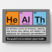 Plaque Photo Les Éléments De La Chiropratique De La Santé (Devant)