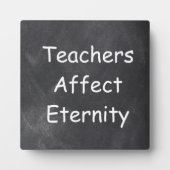 Plaque Photo Les enseignants affectent Eternity Chalkboard Desi (Devant)