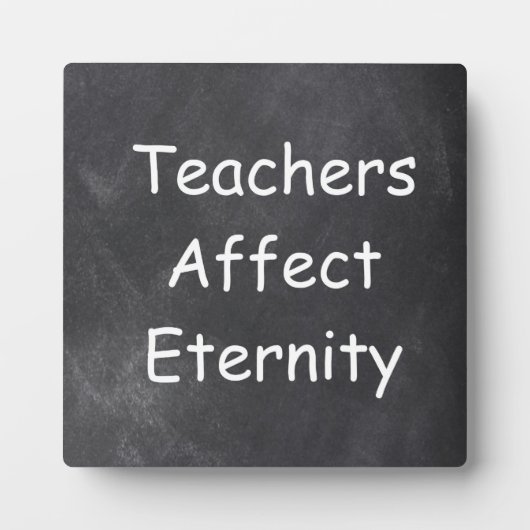 Plaque Photo Les enseignants affectent Eternity Chalkboard Desi (Devant)