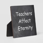 Plaque Photo Les enseignants affectent Eternity Chalkboard Desi (Recto)