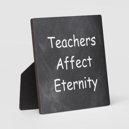 Plaque Photo Les enseignants affectent Eternity Chalkboard Desi (Recto)