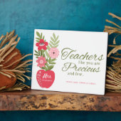 Plaque Photo Les Enseignants Comme Vous Sont Précieux Et Peu De (Côté)