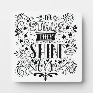 Plaque Photo Les étoiles brillent pour vous