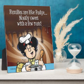 Plaque Photo Les Familles Sont Comme Fudge (Côté)