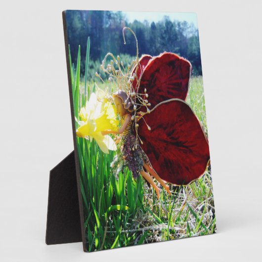 Plaque Photo Les fées dans les jonquilles (Côté)