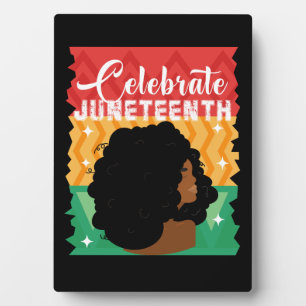 Plaque Photo Les femmes noires Juneteenth célèbrent la fête de