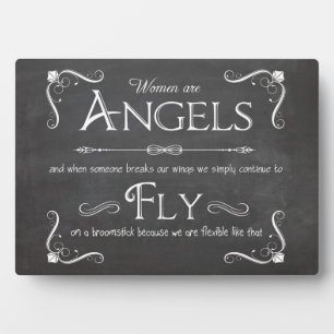 Plaque Photo Les Femmes Sont Des Anges - Un Tableau De Bord Sim