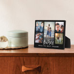 Plaque Photo Les frères font les meilleurs amis Photo Collage n<br><div class="desc">Un collage photo spécial et mémorable cadeau pour les frères. Le design comporte une mise en page de cinq photos collage pour afficher cinq de vos propres photos de frère spéciales. "Brother" est conçu dans un script de pinceau noir élégant calligraphie moderne avec "faire les meilleurs amis" affiché dans un...</div>