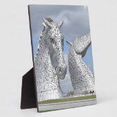 Plaque Photo les Kelpies, Helix Park, Falkirk, Ecosse (Côté)