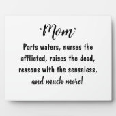 Plaque Photo "Les mamans, qui valent la peine d'être beaucoup l (Devant)