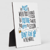 Plaque Photo Les mots d'encouragement citent (Côté)