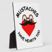Plaque Photo Les moustaches ont aussi des coeurs (Côté)