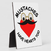 Plaque Photo Les moustaches ont aussi des coeurs (Côté)