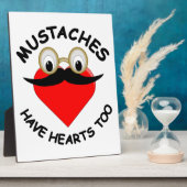 Plaque Photo Les moustaches ont aussi des coeurs (Côté)