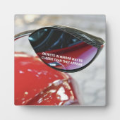 Plaque Photo Les objets Mandela Effet dans le miroir peuvent êt (Devant)