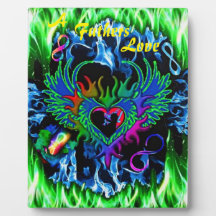 Les Pères Aiment Poème Personnalisé Tablet op Plaq