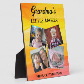 Plaque Photo Les petits anges de grand-mère | Cadeau photo (Côté)