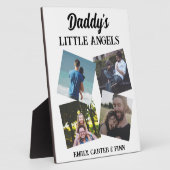 Plaque Photo Les petits anges de papa | Cadeau photo (Côté)