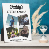 Plaque Photo Les petits anges de papa | Cadeau photo (Côté)