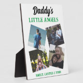Plaque Photo Les petits anges de papa | Cadeau photo (Côté)