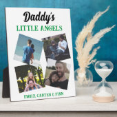 Plaque Photo Les petits anges de papa | Cadeau photo (Côté)