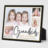 Plaque Photo Les petits font la vie Grands grands-parents 4 Pho (Côté)